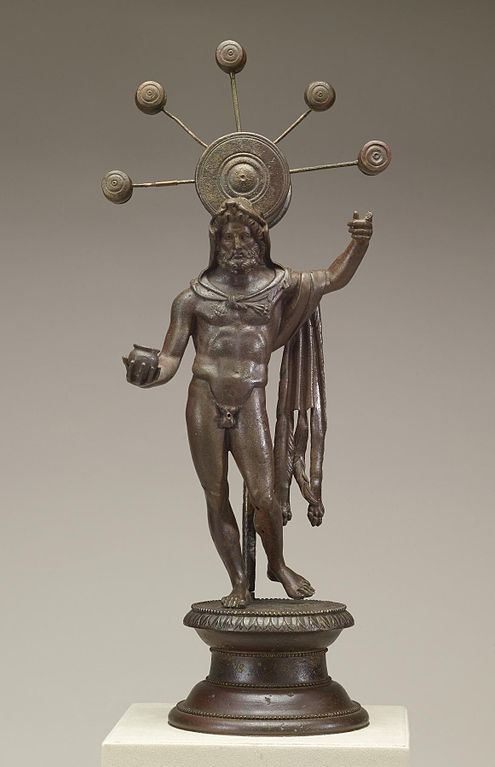 A photo of the bronze Sucellus from Vienne, as described above